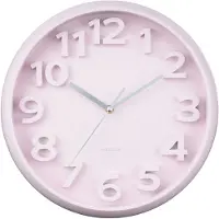 Karlsson Elevated Classic Numbers Wandklok | Ø33.5cm | Soft roze