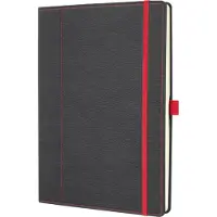 Sigel notitieboek - Conceptum - A4 - 194 pagina's - 80 grams - dots - grijs/rood - SI-CO694