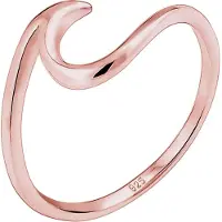 Elli Ring 'Wellen' rose-goud