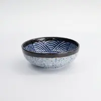 Tokyo Design Studio – Aisai Seigaiha – Rice Bowl - Rijstkom - Kom – 15,3×5,5cm – 550ml