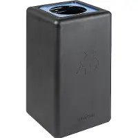 Brickbin Prullenbak 65 l Zwart Gerecycled plastic (HDPE) 561674