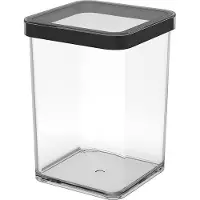 Rotho Voedselcontainers voor delicatessen vierkant 8x1L LOFT zwart
