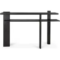 Ethnicraft Abstract Console Teak Zwart 133x41 cm
