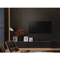 Maestro Latt Luxx Lattenwand - Matte Black + Luxx - 277x30cm - 20mm - 2 Stuks