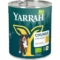 Yarrah - Natvoer Hond Blik Chunks met Rund Bio