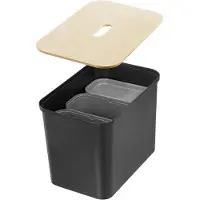 Orthex Opbergbox 23 Smartstore Collect met Verdelers en Deksel Zwart/Taupe 76 L