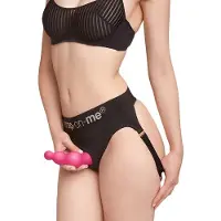 Strap-On-Me - Dildo Plug Beads - Metallic Roze XXL