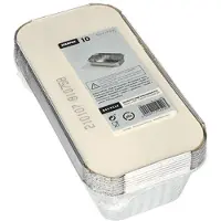 Papstar Take-away Aluminium Schaal 1 Liter Met Kartonnen Deksel Pak A 10st