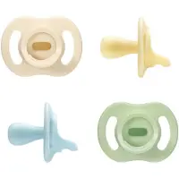 Tommee tippee Ultra-light StayPut fopspeen - 0-6 maanden - set van 4 - silicone fopspeen uit één stuk - Blauw