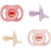 Tommee tippee Ultra-light StayPut fopspeen - 0-6 maanden - set van 4 - silicone fopspeen uit één stuk -Roze
