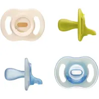 Tommee tippee Ultra-light StayPut Dag et Nacht fopspenen - 6-18 maanden - set van 4 - glow in the dark fopspeen uit één stuk