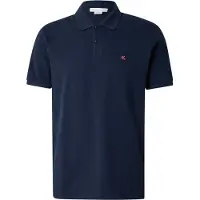 Calvin Klein Jeans Shirt 'Monogram Embroidery Piqué' navy
