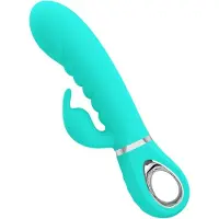 Pretty Love - Prescott - Rabbit Vibrator - Dubbele Motor - Turquoise