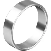 Rimba Cockring Hoogwaardig RVS 1 cm Breed Zilver Chirurgisch Staal Diameter 35 mm