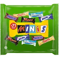 Mars MIXED MINIS - Bounty Snickers Twix Milky Way - 71 chocoladerepen 1425g