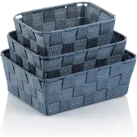 kela Opbergmand Alvero Assorti Blauw (Set van 3)