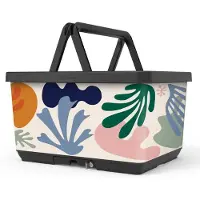 Basky Fietsmand Matisse Coral
