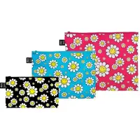 LOQI Zip Pockets - Flowers gerecycled