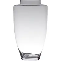 Bellatio Transparante luxe stijlvolle vaas/vazen van glas 31 x 18 cm -