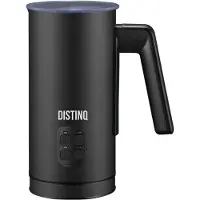 DistinQ Melkopschuimer - 240 ml - Melkopschuimer elektrisch - Melkopschuimer electrisch rvs - Zwart - Melkklopper 4-in-1 -