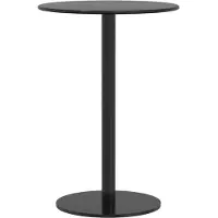 vidaXL Tuintafel rond Ø50x72 cm staal zwart