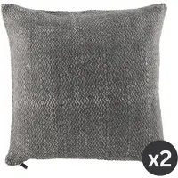 Tiseco - Kussen ARTEM (gevuld) - SET/2 - 45x45 cm, zwart