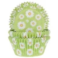 House of Marie Cupcake Vormpjes - Madeliefje - pk/50 - Baking Cups voor Muffins en Cupcakes