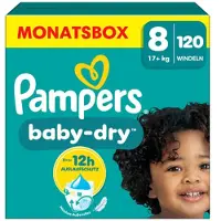 Pampers Baby Dry Luiers Maat 8 (17 Kg+) 120 Stuks