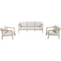 Taste Olivia loungeset 3-zits lounge bank 2x lounge stoel - Latte