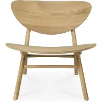 Ethnicraft Eye lounge stoel eikenhout 74x77x73 cm