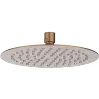 Ivy Aia Hoofddouche Slim 30 cm Anti-Kalk Nozzels Eco-Air Geborsteld Mat Koper PVD