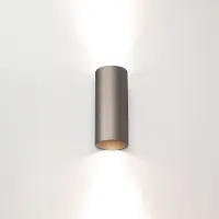Artdelight Wandlamp Roulo 2 lichts H 15,4 Ø 6,5 cm champagne