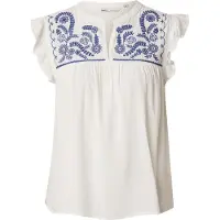 ONLY Blouse 'ONLVestine' blauw / wit