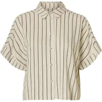 Selected Blouse 'SLFViva' ecru / zwart