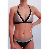 JOOP! Triangel-bikinitop Colourblocking-design, gewatteerde cups