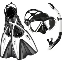 Mares Aquazone Set X One Marea Snorkeling Set Wit,Zwart S-M