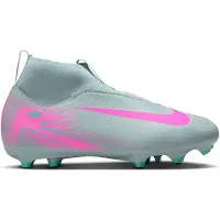 Nike Zoom Mercurial Superfly 10 Academy Gras / Kunstgras Voetbalschoenen (MG) Kids Lichtblauw Felroze