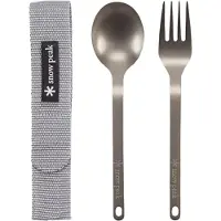 Snow Peak Titanium Fork & Spoon Set