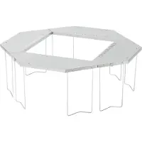 Snow Peak - Kampeertafels en -stoelen - Jikaro Fire Ring Table voor Unisex - Grijs