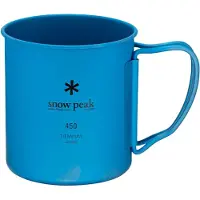 Snow Peak - Titanium Single Wall 450 Mug - Beker One Size, blauw