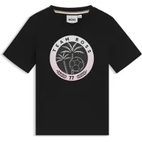 BOSS Katoenen T-shirt met creatief artwork