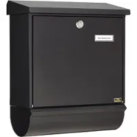 BURG-WÄCHTER | Brievenbus | Wandbrievenbus Comfort-Set | Zwart