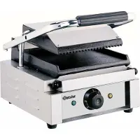 Bartscher Contactgrill Bartscher, enkel, geribbeld/glad, 29(b)x21(h)x40(d), 230V/1800W