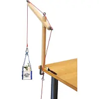 Kids At Work Hijskraan Junior Hout/nylon Bruin 7-delig