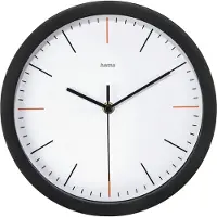 Hama MaxR Wandklok, Low-noise, wit