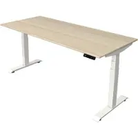 Kerkmann Move4 Elektrisch hoogteverstelbaar Zit-sta-bureau Esdoorn T-voet 2000 (B) x 1.000 (D) x 1290 (H) mm Hout, Metaal