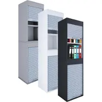 Hioshop AktosXL kantoorkast 1 jaloezie deur wit.