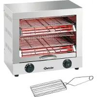 Bartscher Toaster - gratineeroven, dubbel, Incl. toasttang