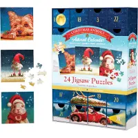 Eurographics Puzzle Adventskalender - Christmas Animals Puzzel (24x50 stukjes)