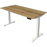 Kerkmann Move4 Elektrisch hoogteverstelbaar Zit-sta-bureau Eiken T-voet 1800 (B) x 800 (D) x 1290 (H) mm Hout, Metaal